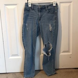 Old Navy super skinny high rise jeans with super slim pockets